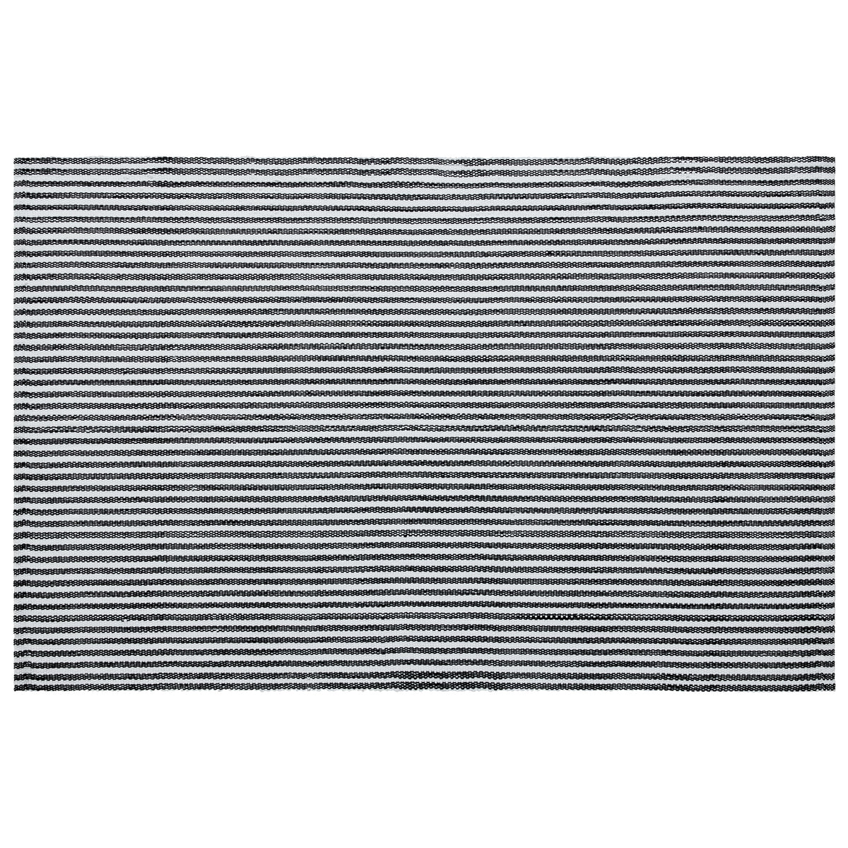 My Texas House Halloween Black Striped Indoor/Outdoor Layering Rug, 24" x 38"