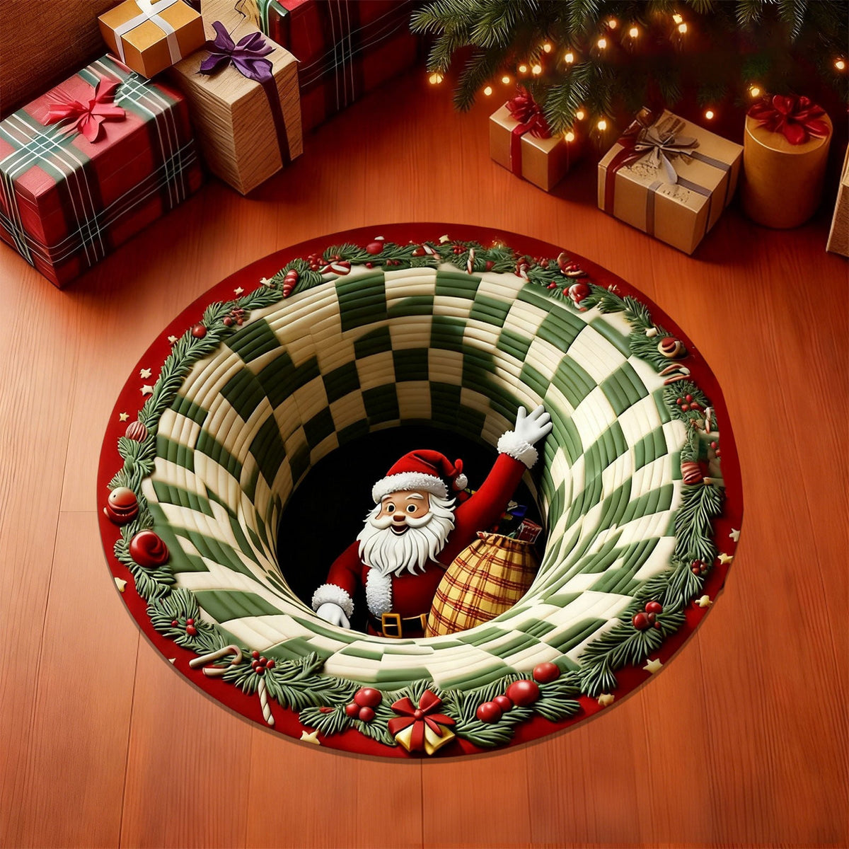 Mats Savings YZEGDCH Christmas Reindeer Rugs- Green Rugs for Living Room Christmas Doormat Indoor Outdoor Entrance Floor Rug Non Slip Winter Christmas Decor Rubber Welcome Mats