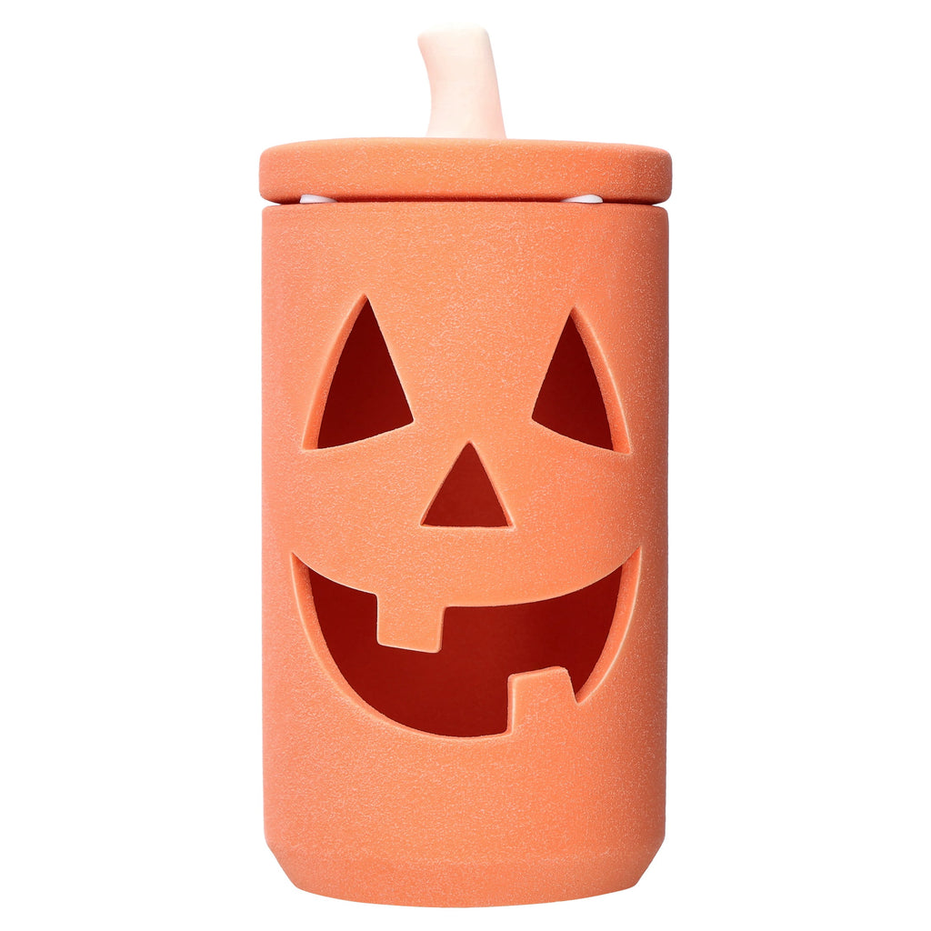Ceramic Jack-o'-Lantern Jar, Orange, 8", Halloween by Way To Celebrate