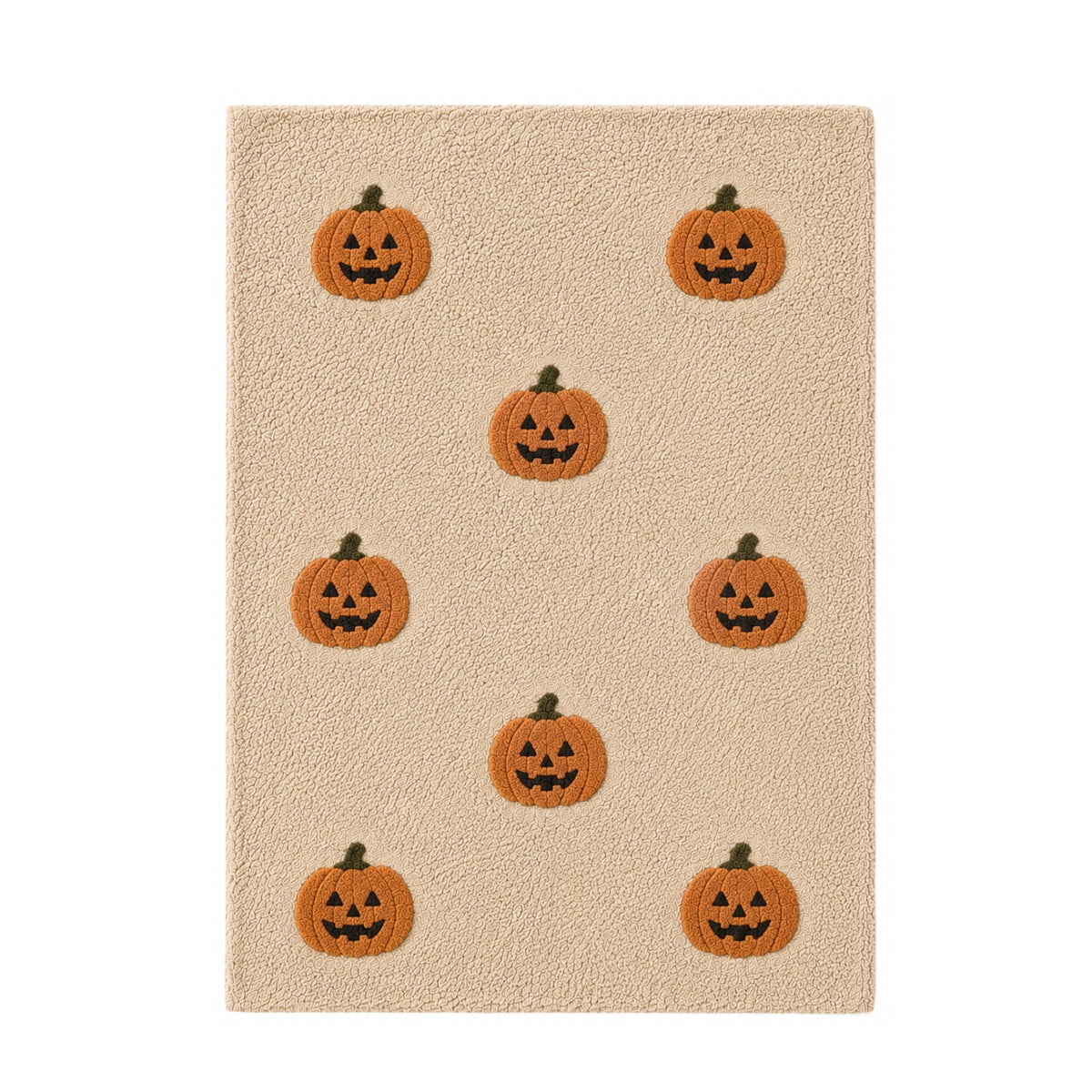 OutmaxHome Halloween Theme Cute Ghost Print Doormat, 15.8x23.6 Inch Non-Slip Absorbent Mat, Easy to Clean, for Front Door, Porch, Farmhouse
