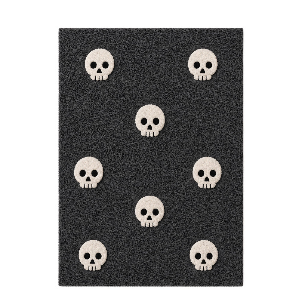 OutmaxHome Halloween Theme Cute Ghost Print Doormat, 15.8x23.6 Inch Non-Slip Absorbent Mat, Easy to Clean, for Front Door, Porch, Farmhouse