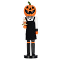 Wooden Pumpkin Nutcracker Tabletop Decoration, Multicolor, 14.8", Halloween by Way To Celebrate