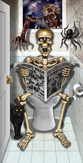 PMU Halloween Bathroom Door Cover, Halloween Decor, Door Decor