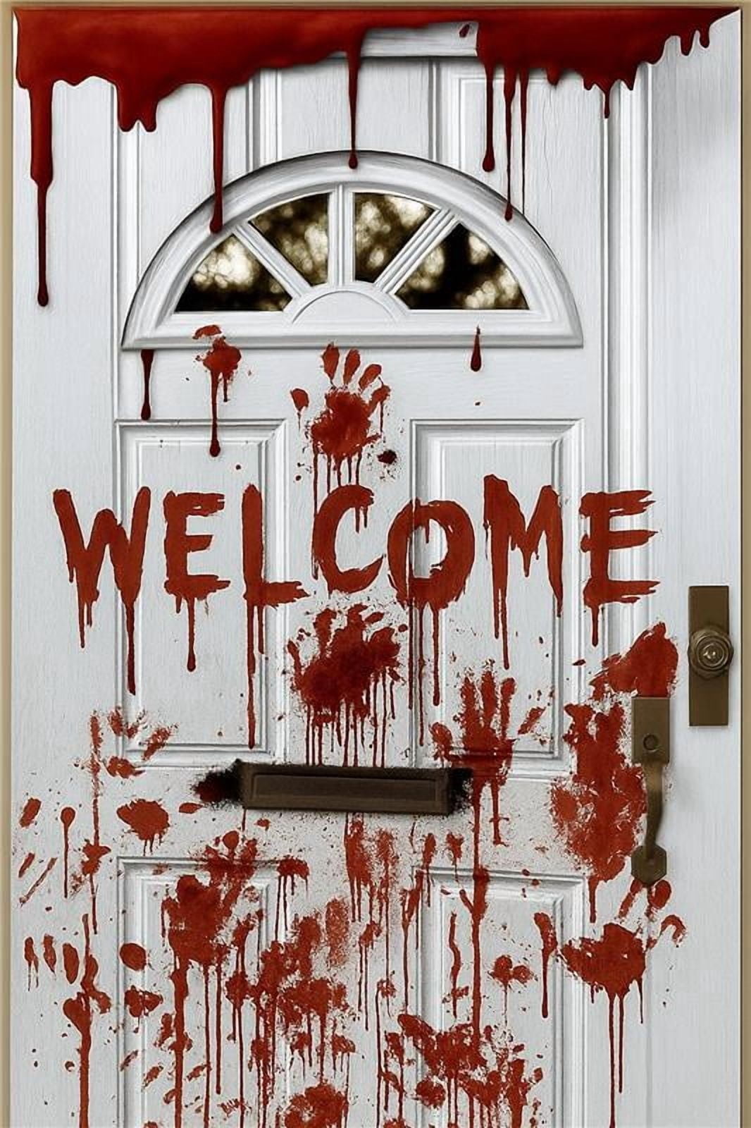 PMU Halloween Bathroom Door Cover, Halloween Decor, Door Decor