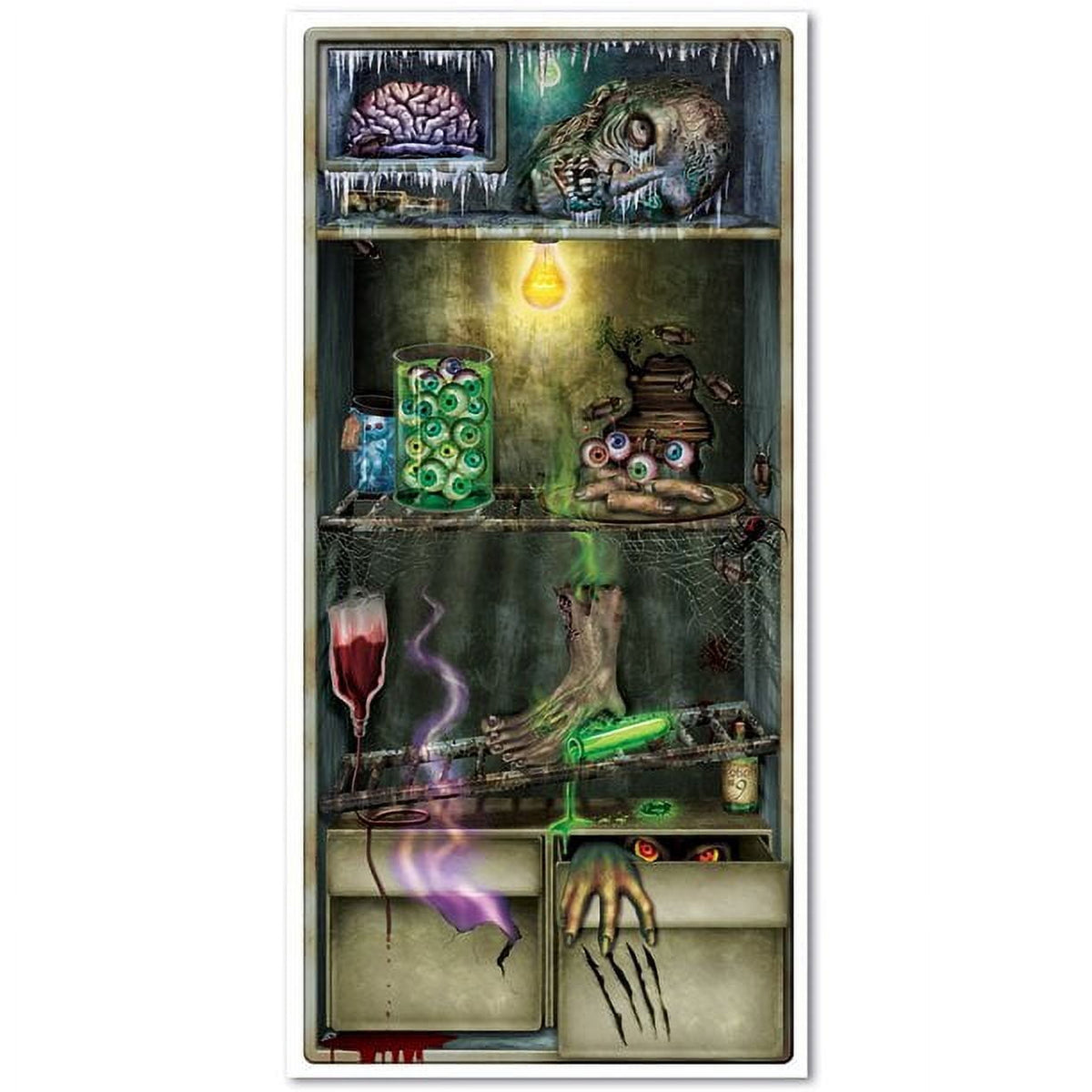 PMU Halloween Bathroom Door Cover, Halloween Decor, Door Decor