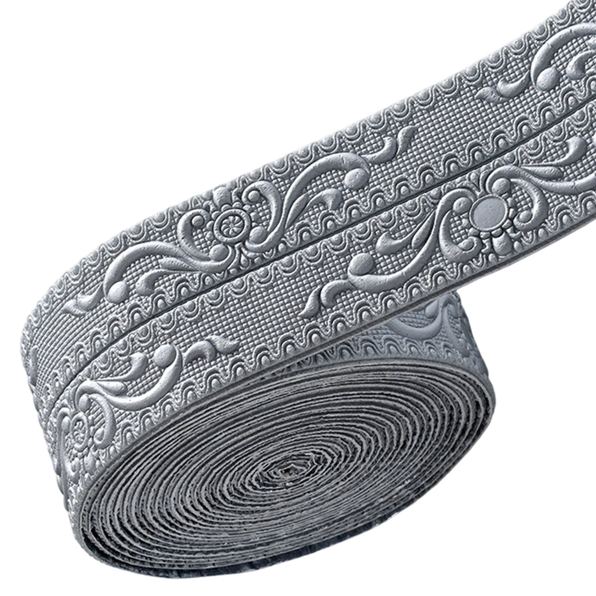 1 Roll Foam Molding Trim Peel and Stick,Flexible Molding Wallpaper Border,Self Adhesive 3D Wall Base Moulding Trim,Wall Edging Lines Foam Baseboard,Wall Base Moulding Trim,(White,90.55x3.14 in)