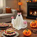 Pink Ghost Decorations Halloween Spooky Ghosts with Pink Bow Table Decor Scary Halloween Centerpiece Party Home Table Room Kitchen Office