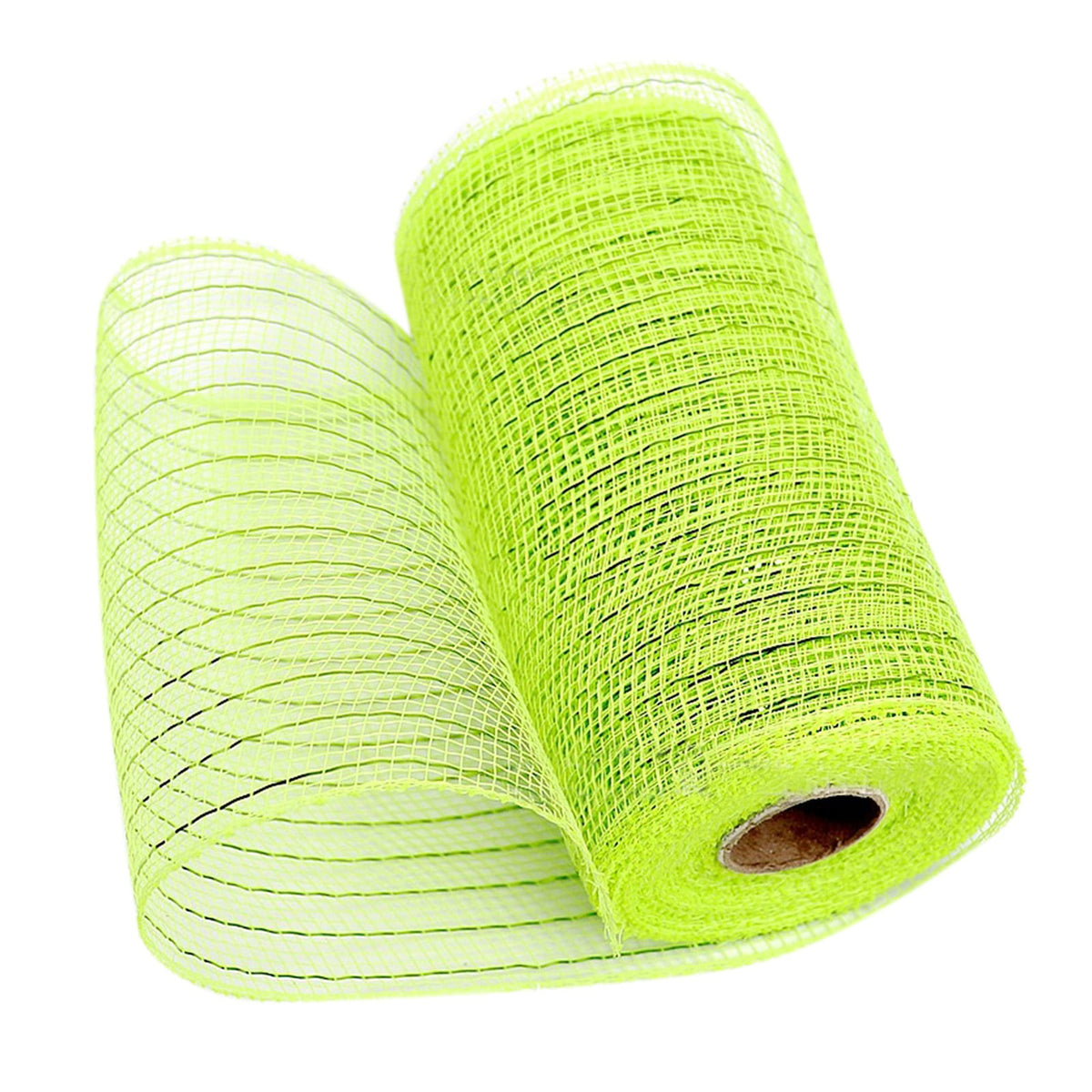 15cm x 10 Yard Poly Decorating Mesh Ribbon with Metallic Foil Each Roll for Wreaths, Swags Bows Wrapping and Decorating Projects-1 Roll