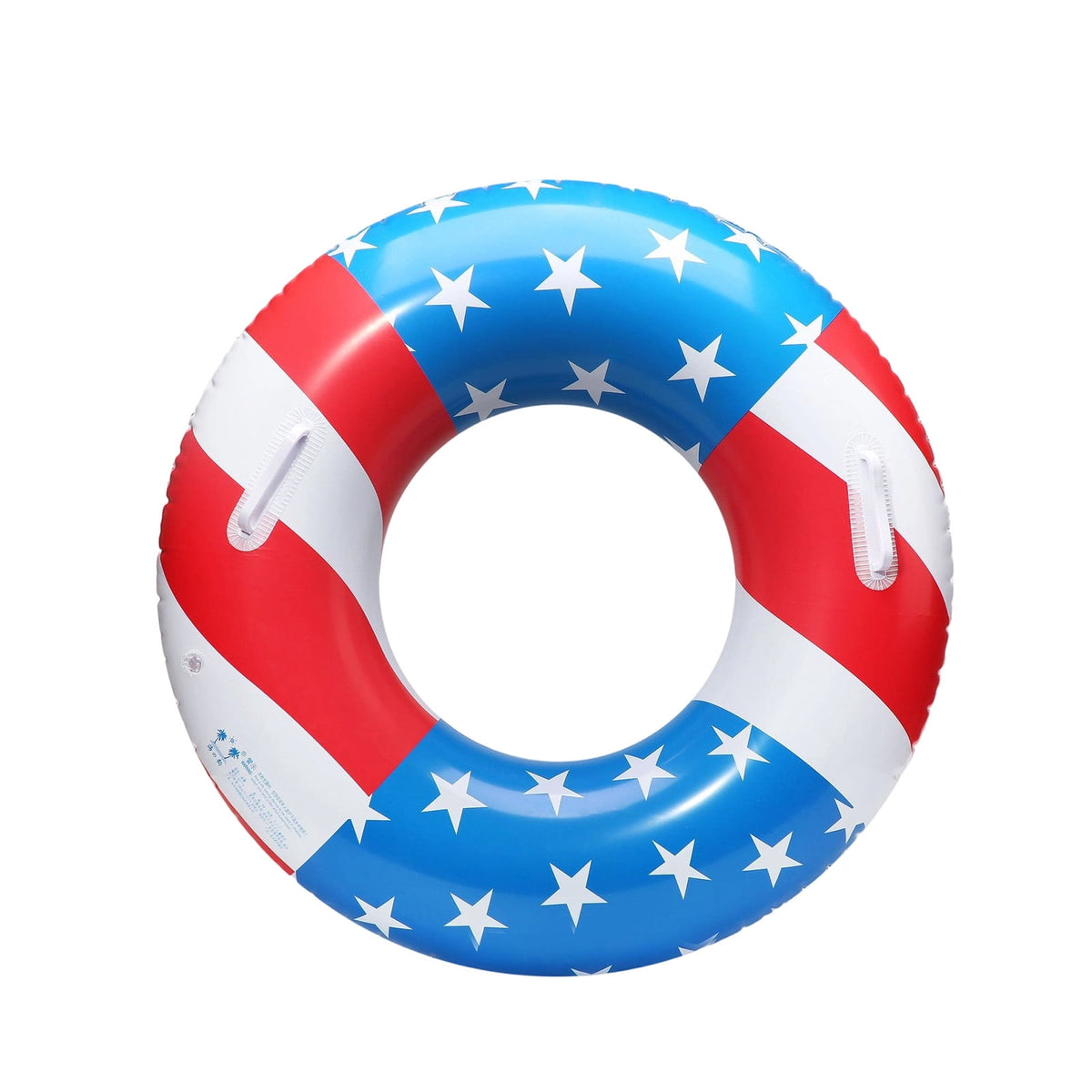 Pool Floats USA Flag Patriotic Swim Pool Tubes for Kids Adults Red White & Blue Pool Floaties Summer Pool Party 250th Anniversary 35in