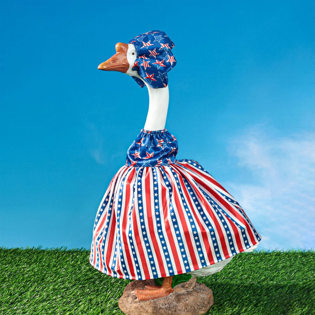Halloween Garden Porch Decor, Porch Goose Outfits Halloween, 23 Inch Porch Goose Outfits, Witch Dress and Hat Set, Fits 23X11X26 Inch Standing Plush Goose for Front Porch Lawn