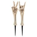 Skeleton Hand Yard Stakes Outdoor Decoration, White, 18.1", 2 Count, Halloween by Way To Celebrate