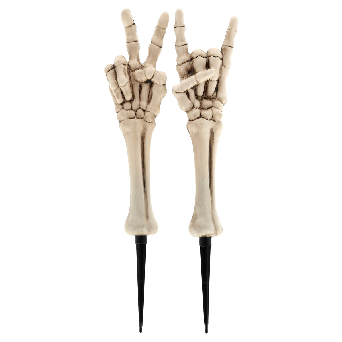 Skeleton Hand Yard Stakes Outdoor Decoration, White, 18.1", 2 Count, Halloween by Way To Celebrate