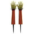 Witch Hand Yard Stakes Outdoor Decorations, Multicolor, 18.3", 2 Count, Halloween by Way To Celebrate