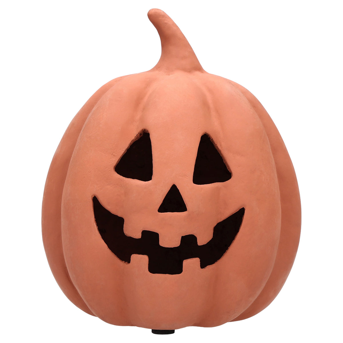 Paper Mache Jack-o'-Lantern Decoration, Black, 8.3", Halloween by Way To Celebrate