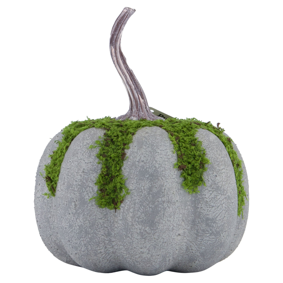 Mossy Pumpkin Decoration, Multicolor, 7.1", Halloween by Way To Celebrate