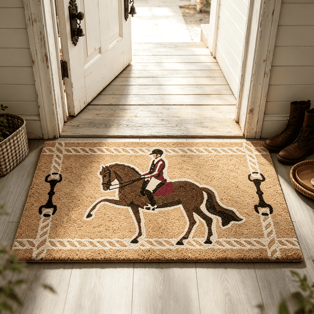 Halloween Dachshund Door Mat, 30"×18" Non-Slip Pumpkin Dachshund Floor Rug, Mat for Home Porch Fall Decor & Pet Lover Housewarming Gift