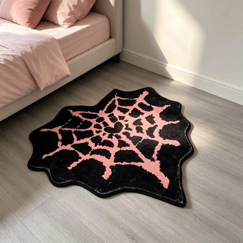 Halloween Decor White Ghost Rug 24x16 inches, Handmade Tufted Fluffy Aesthetic Area Rugs, Cute Soft Cool Non Slip Floor Carpet Bath mat, Living Room, Bathroom, playroom, Kitchen