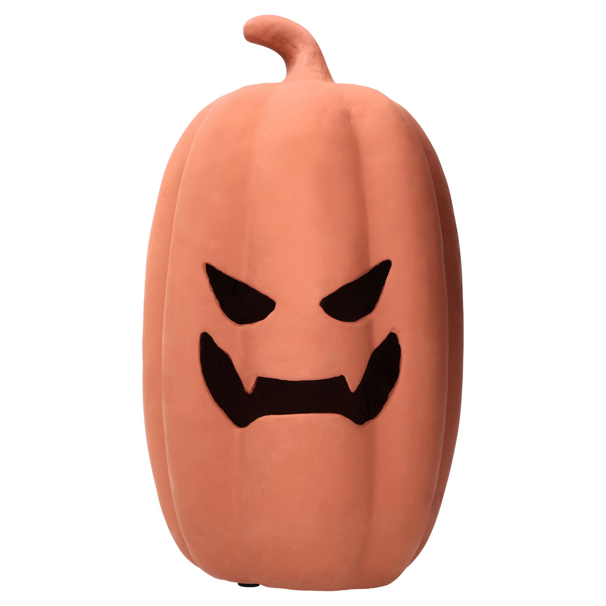 Paper Mache Jack-o'-Lantern Decoration, Black, 13.3", Halloween by Way To Celebrate