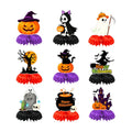 Table Centerpieces 9 Pack Honeycomb Halloween Themed for Indoor Parties Home Gatherings Seasonal Decor