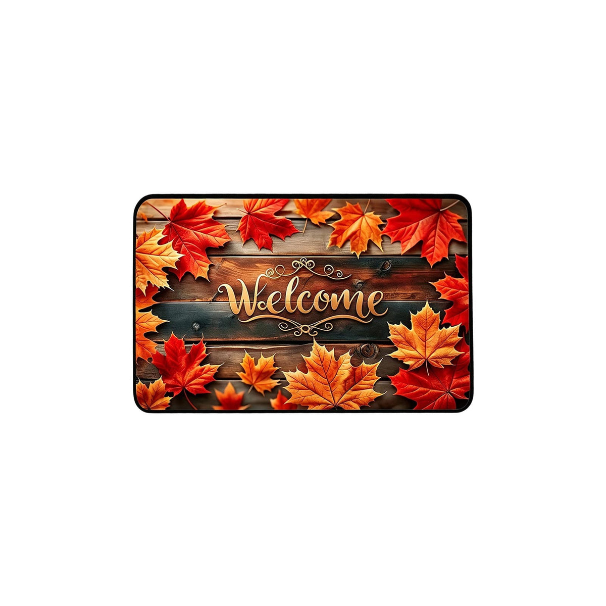 Autumn Door Mat for Entryway, 16x24 Inch, Fall-Themed Floor Doormat for Home Decor, Non-Slip Rug Mat for Living Room, Kitchen, Bedroom, Gifts for Fall Lovers (E)