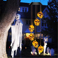 Vikakiooze Solar Powered LED Halloween Pumpkin Wind Chime Light Outdoor Yard Garden Decor Halloween decorations sales