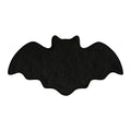 XHKUYI Halloween Bat Rug 23.6 × 15.7 inch, Gothic Black Bat Shaped Welcome Mat, Soft Plush Non Slip Washable Floor Mat for Living Room Bedroom Home Decor Goth Home & Halloween Decor