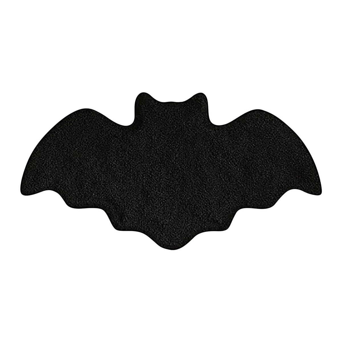 XHKUYI Halloween Bat Rug 23.6 × 15.7 inch, Gothic Black Bat Shaped Welcome Mat, Soft Plush Non Slip Washable Floor Mat for Living Room Bedroom Home Decor Goth Home & Halloween Decor