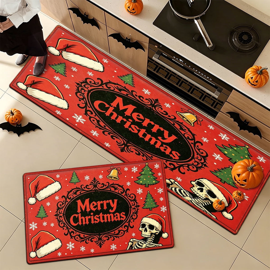 YIMEIS Halloween Pumpkin Lanterns 1Pc Flannel Mat and Kitchen Rugs,Soft Non-slip,Perfect for Home Bathroom
