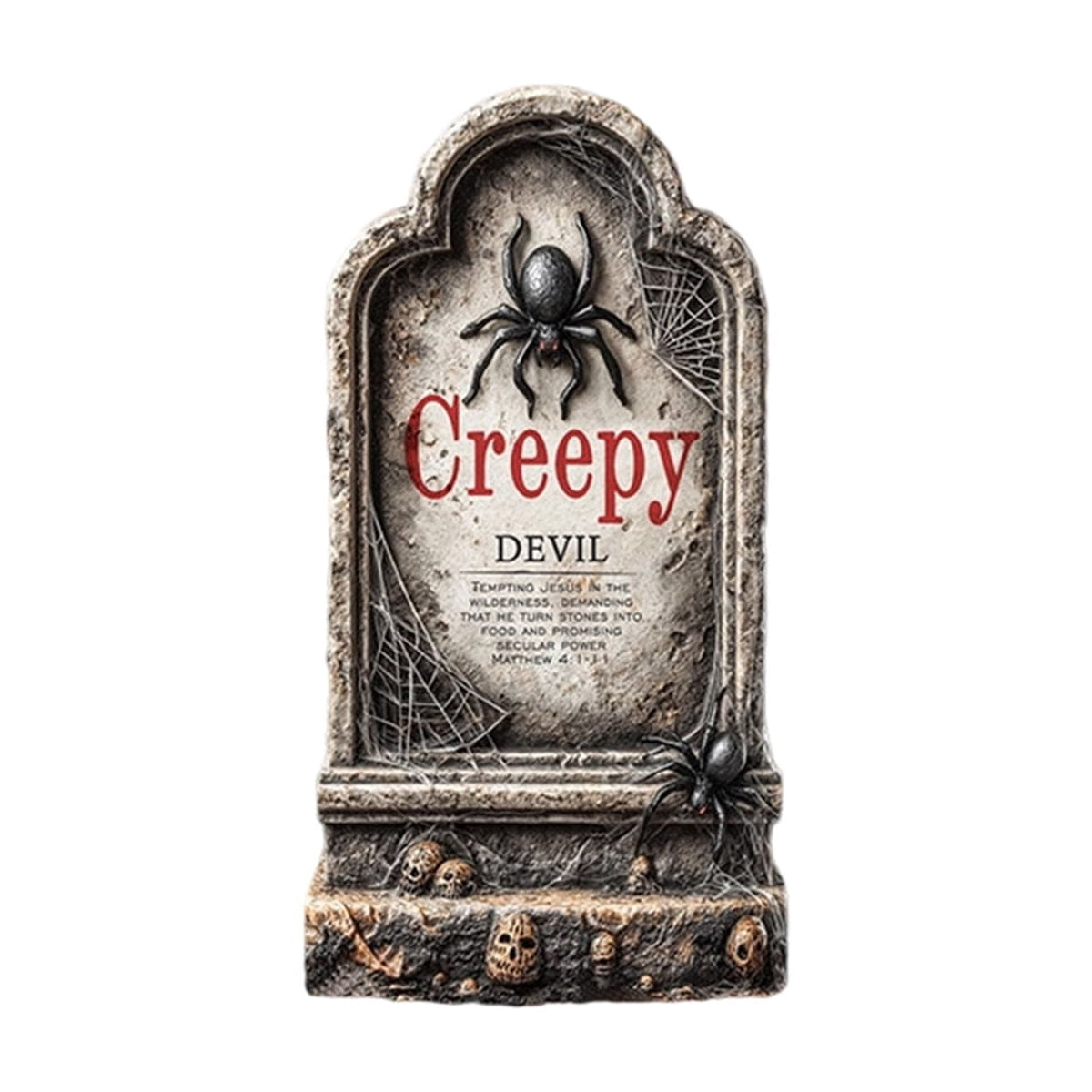 Yashow Elite Dark Gray Plastic Halloween Tombstone Garden Sign Weatherproof Cemetery Scene Lawn Decoration for outdoor courtyard party, 16 inch, 1-pack