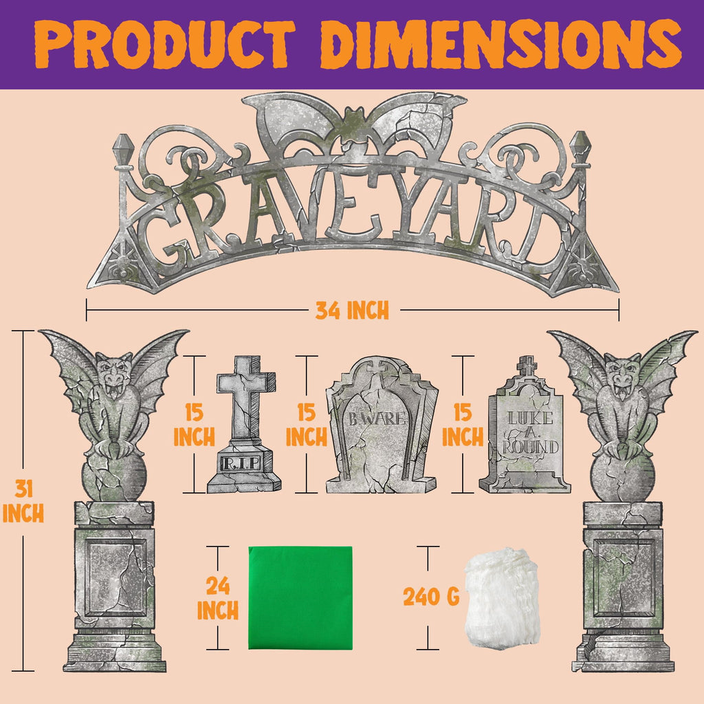 Joyfy Halloween Trunk or Treat Car Decorations Kit,Halloween Car Decorations Car Archway with Frankenstein Theme,Trunk or Treat Decorations for Suv,Halloween Outdoor Garage Door Party Decor