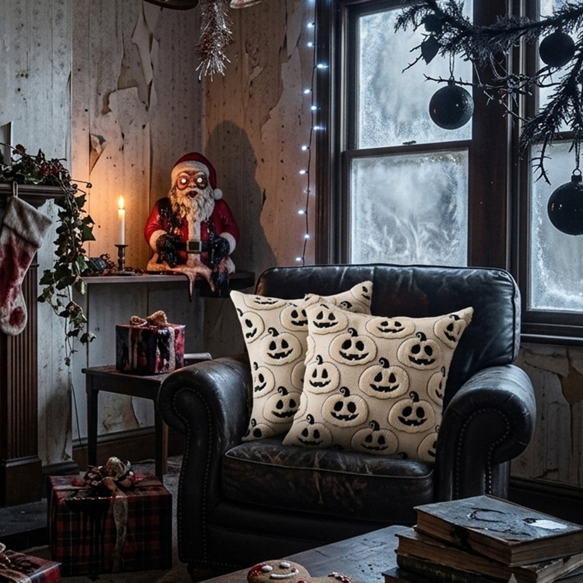Cute Reading Ghost Plush Throw Pillow, Halloween Book & Pumpkin Bucket Ghost Stuffed Cushion, Spooky Season Decorative Pillow, for Sofa, Bedroom, Party Decor