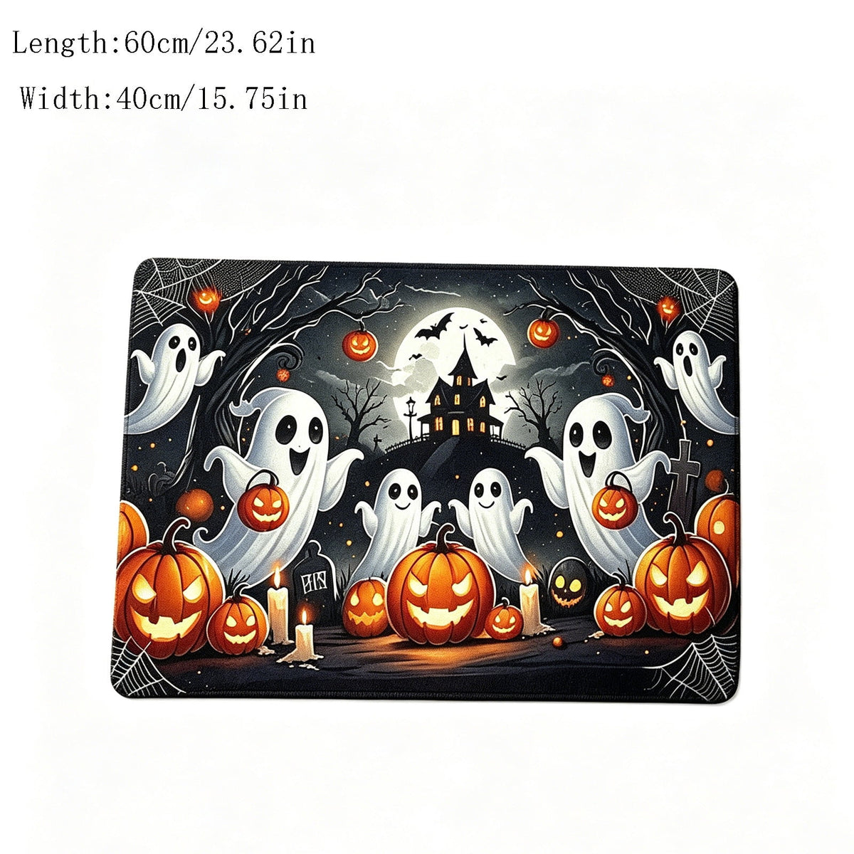 sruoe Fall Door Mat Non-Slip Durable Halloween Decor, Halloween Door Mats for Outdoor with Rubber Backing, Porch Patio Entryway, Easy Clean Absorbent Low-Profile Fade-Resistant.