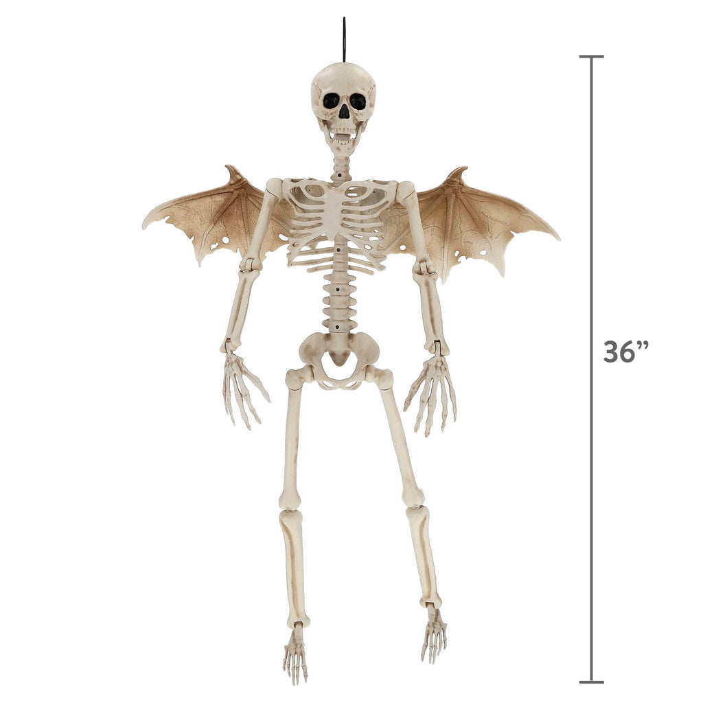 Faux Posable Winged Skeleton, 36", Halloween by Way To Celebrate