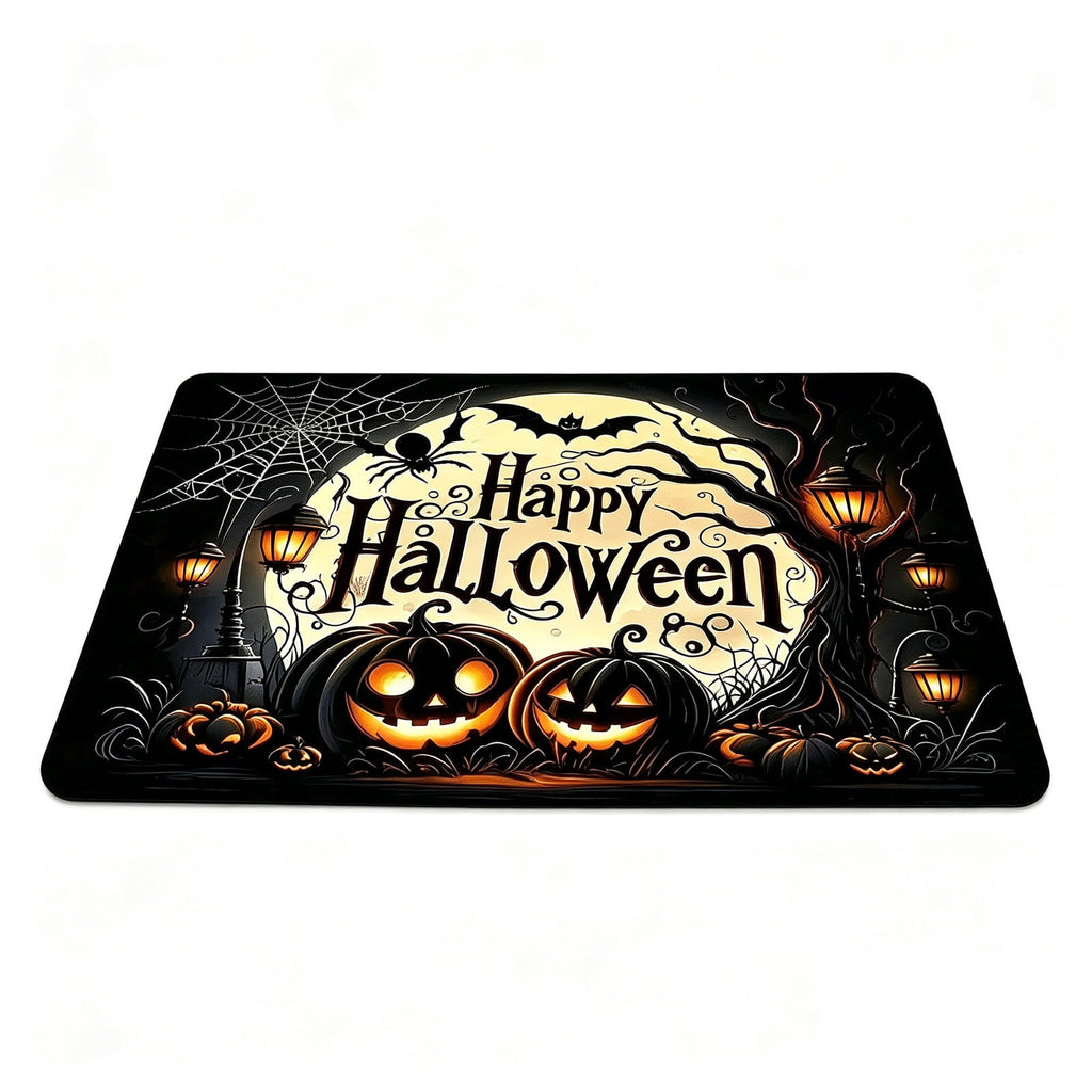 sruoe Fall Door Mat Non-Slip Durable Halloween Decor, Halloween Door Mats for Outdoor with Rubber Backing, Porch Patio Entryway, Easy Clean Absorbent Low-Profile Fade-Resistant.