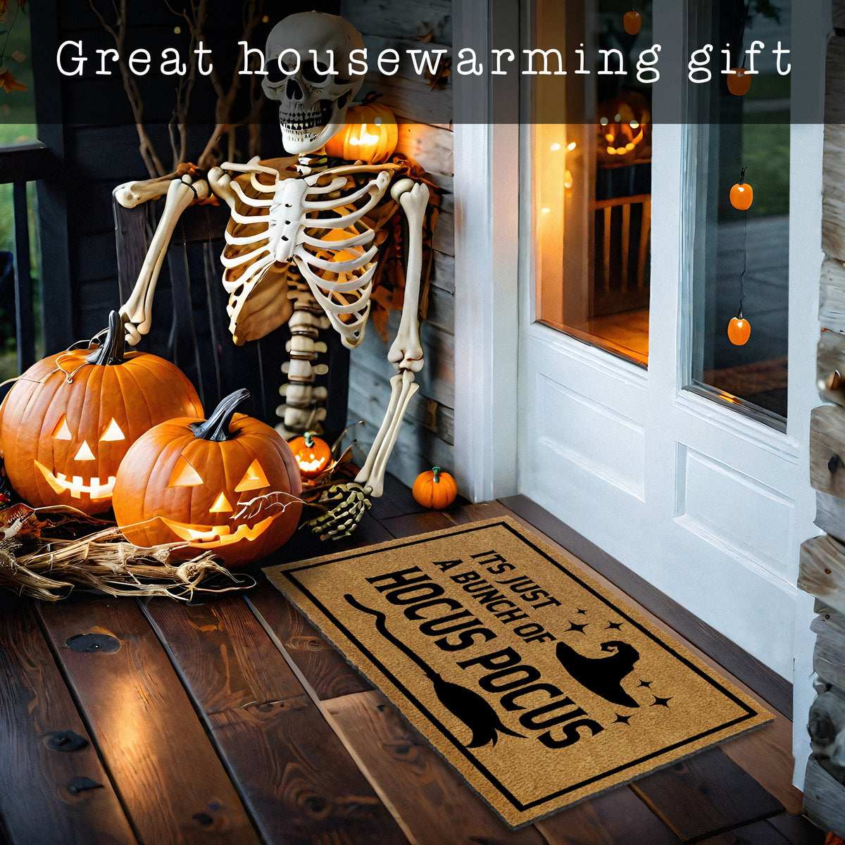 MAINEVENT Hocus Pocus Doormat 30x17 Inch, Halloween Outdoor Welcome Mat