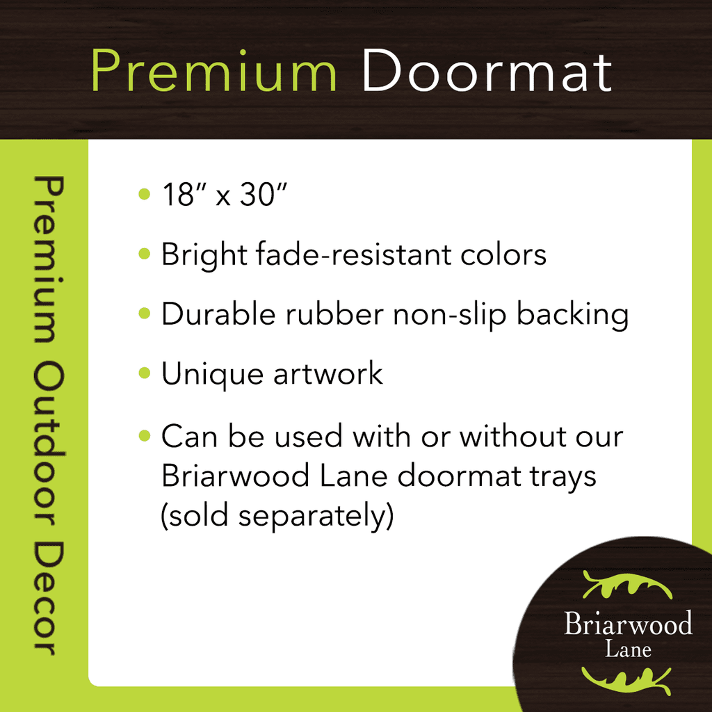 Briarwood Lane Doormat 30x18 Indoor Outdoor Halloween Treats Jack O'lantern For Halloween Doormat