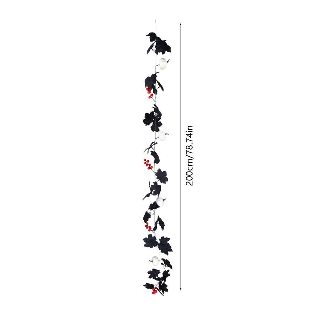 CuiLiyq Halloween Tinsel Garland, 78.7 Inch Black Purple Silver Foil with Bats and Ghosts, Party Decor for Mantel, Staircase, Doorway