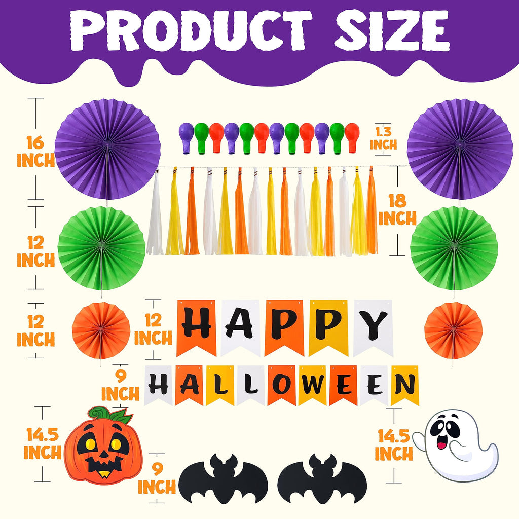 Joyfy Halloween Trunk or Treat Car Decorations Kit,Halloween Car Decorations Car Archway with Happy Halloween Theme