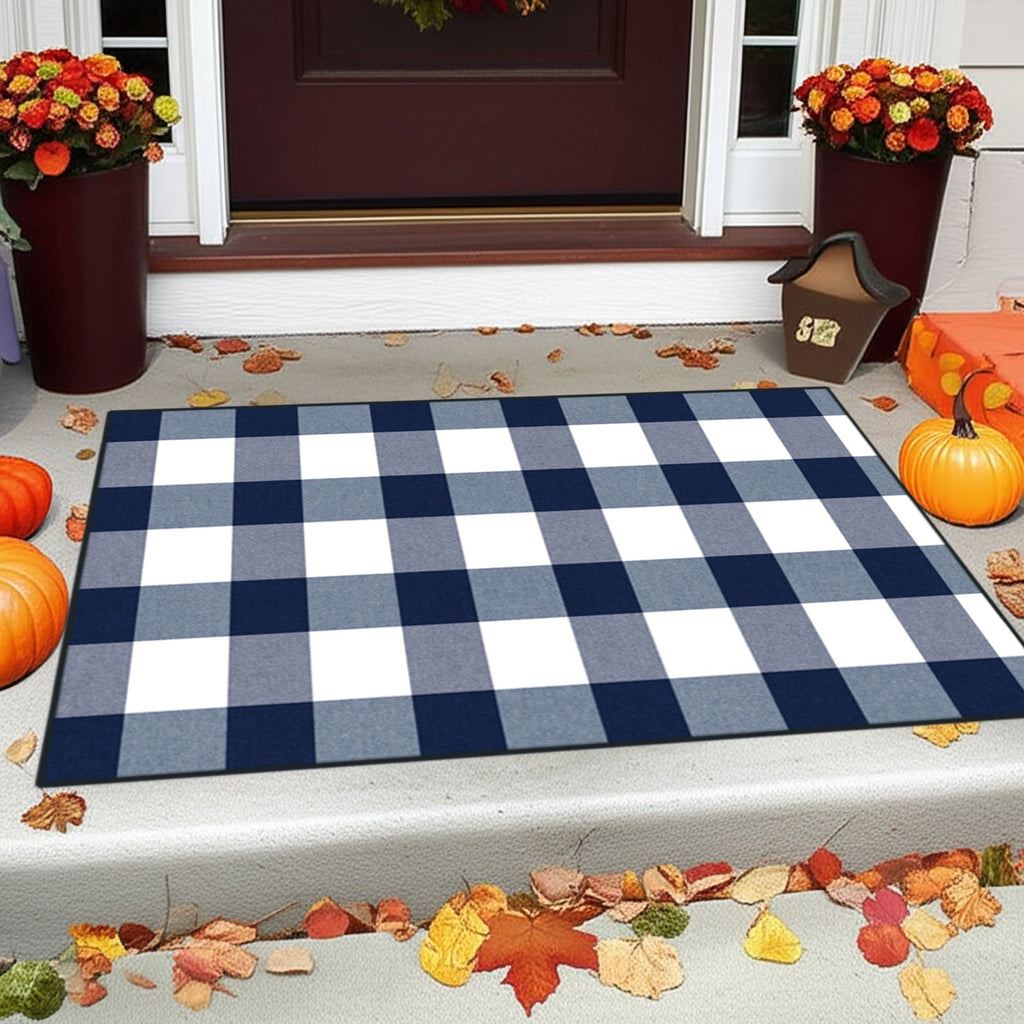 sruoe Halloween Door Mat Durable Non-Slip Halloween Decorations Outdoor, Outdoor Rugs for Patio with Rubber Backing, Front Porch Entryway, Easy Clean Absorbent Fade-Resistant.