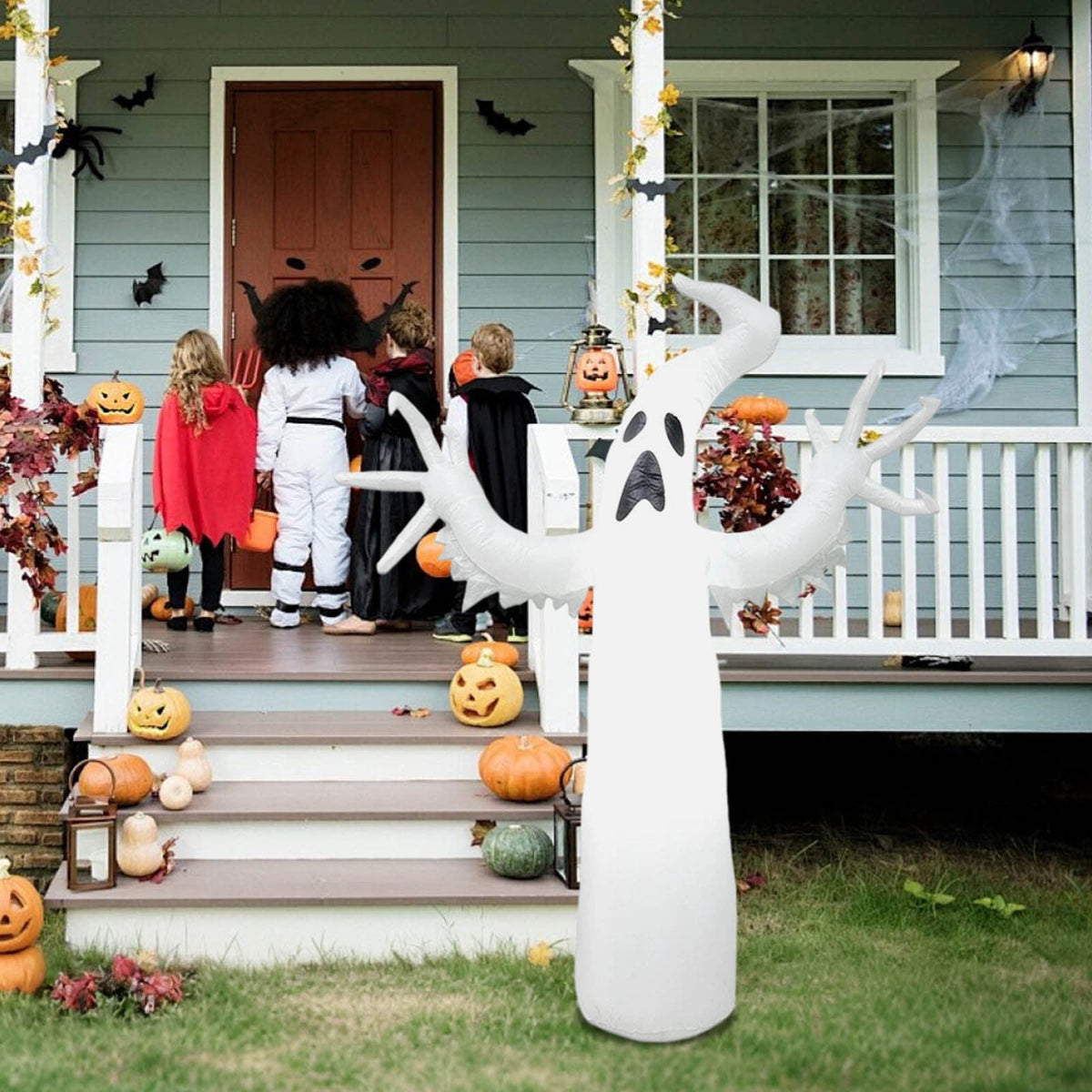 SUYOLL Halloween Decorations Indoor Inflatable Decorations 6FT Glowing Scary Party Yard Decoration Desktop Ornament Prop Decal