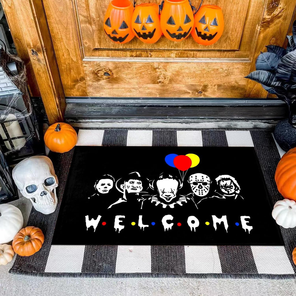 Jack Skeleton Door Mat 30x17 inch, Nightmare Christmas Welcome Doormat, Nightmare Christmas Gfits, Nightmare Christmas Decor