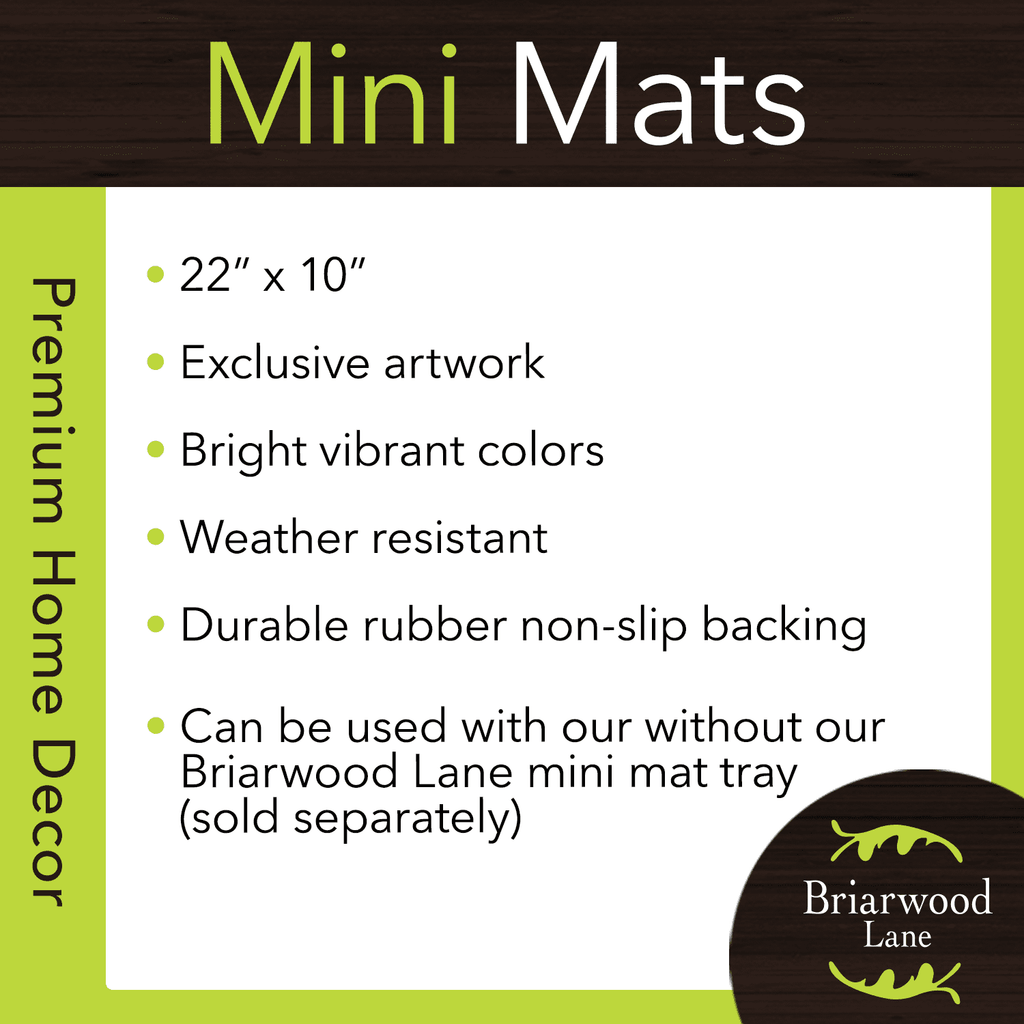 Briarwood Lane Halloween Patterned Jack O Lanterns Mini Mat 22x10 Indoor Outdoor For Halloween Doormat
