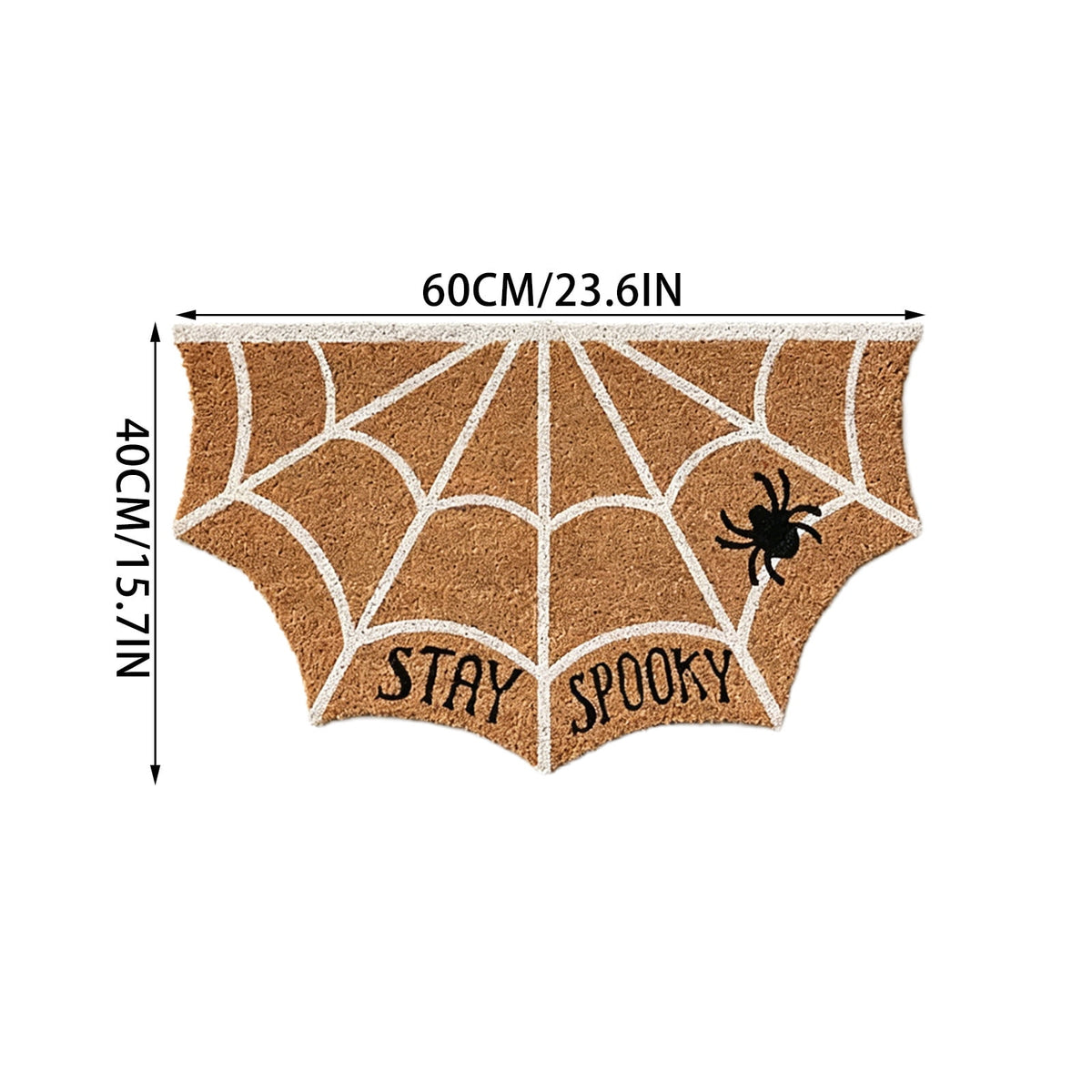 Halloween Door Mat Classic Print Skidproof Mat 15.75x23.62in Polyester Skidproof & Dirt Trapping for Front Door Porch Entryway by MPOISVA