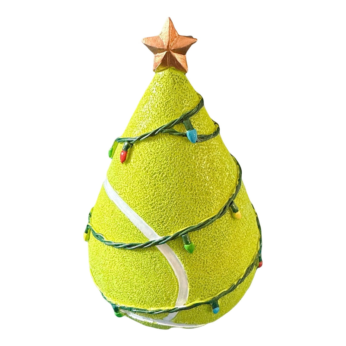 Christmas in july Decorations, Christmas Tree Resin Figurine, Sports Themed Tabletop Decor for Fall Thanksgiving Summerween, Unique Holiday Gift