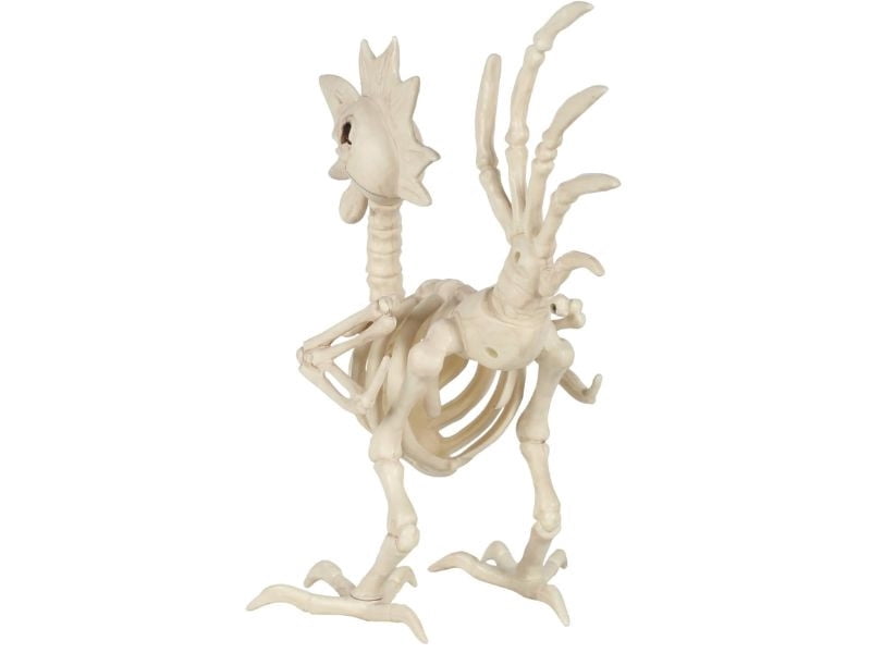 12 1/2" Rooster Skeleton Halloween Tabletop Decoration