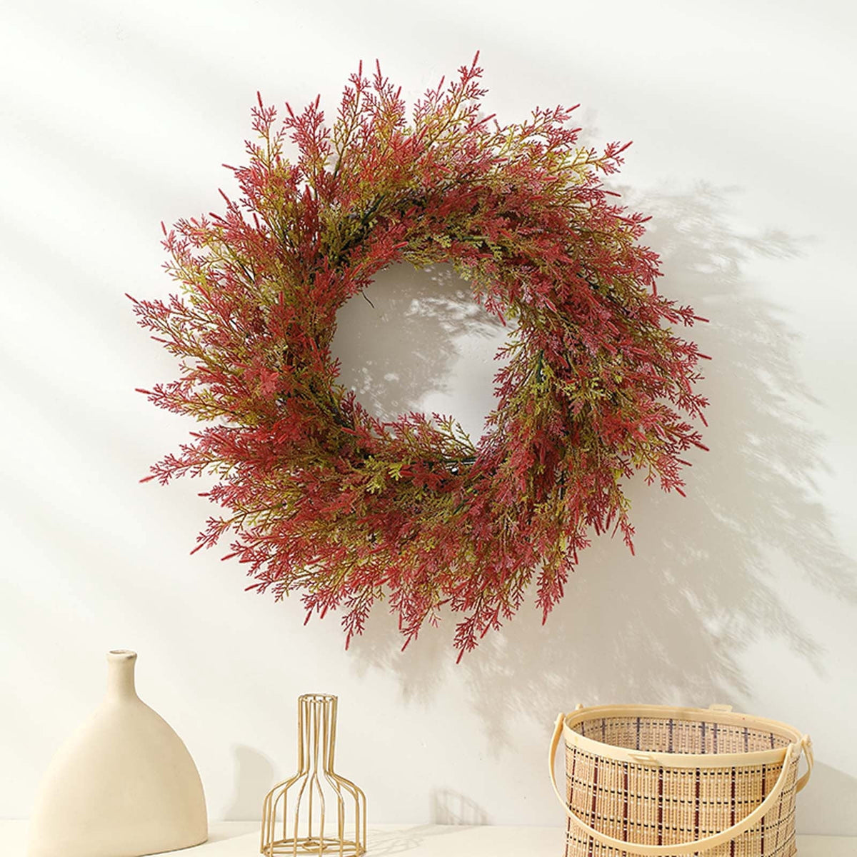 YIKA Halloween Decoration Fall Peony And Pumpkin Wreath Colorful Decorative Garland Home Decoration And Ornaments Suitable For Decoration In Multiple Scenarios F3Halloween Yard Decor