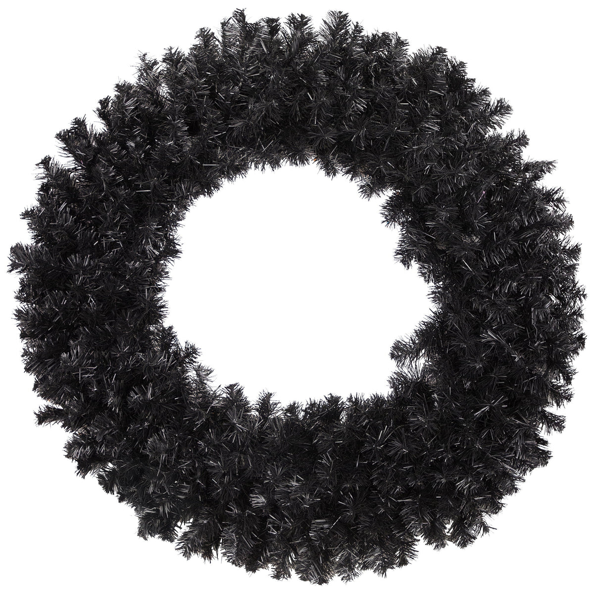 Northlight Colorado Spruce Artificial Halloween Wreath - 36" - Black - Unlit