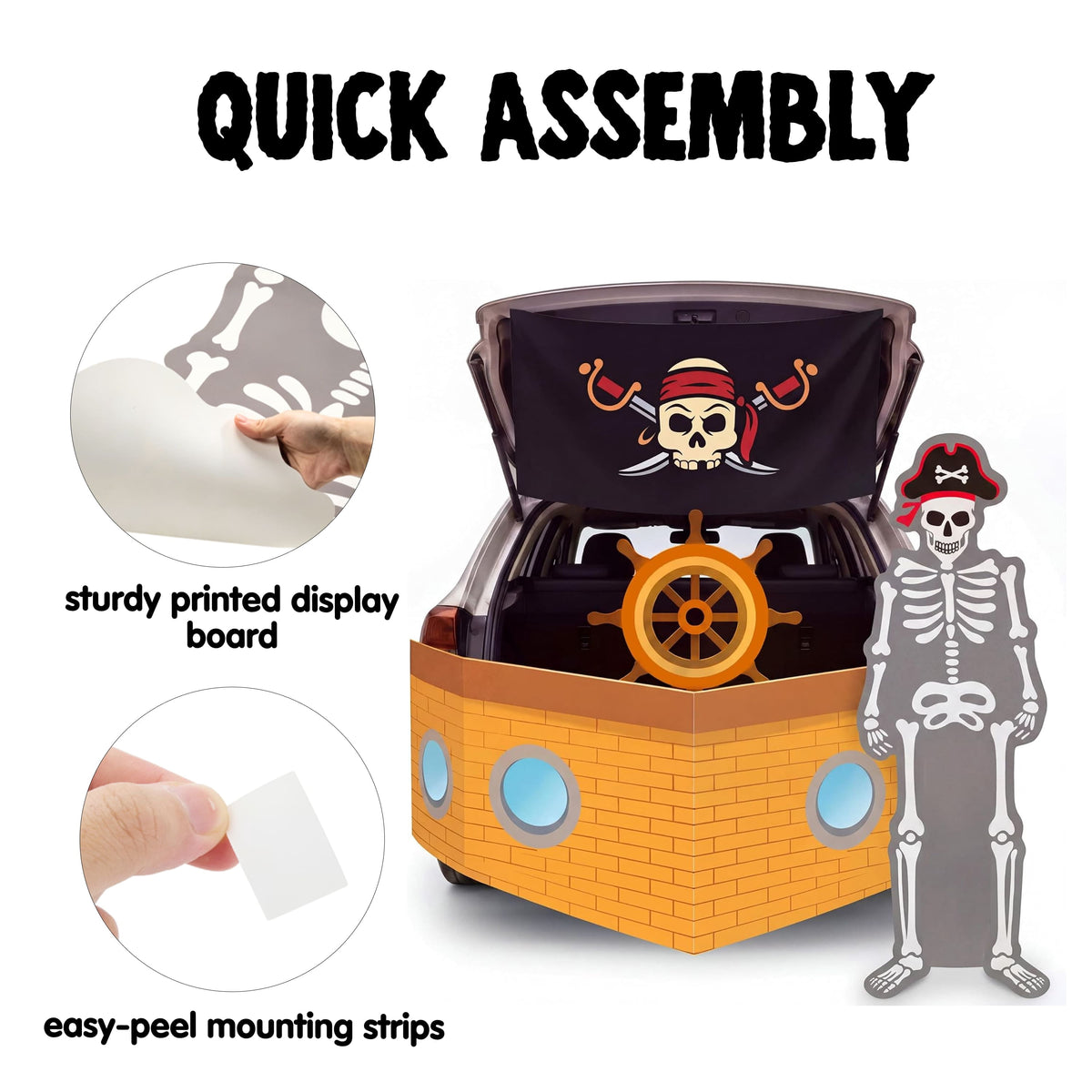 Joyfy Halloween Trunk or Treat Car Decorations Kit,Halloween Car Decorations Car Archway with Frankenstein Theme,Trunk or Treat Decorations for Suv,Halloween Outdoor Garage Door Party Decor