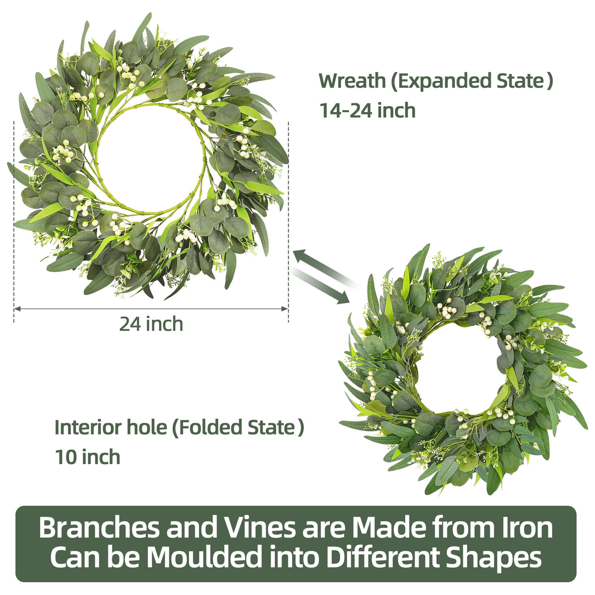 Fall Wreath Pumpkin Wreath for Front Door with Maple Leaves Harvest Wreath for Door Window Porch Thanksgiving Halloween Decor