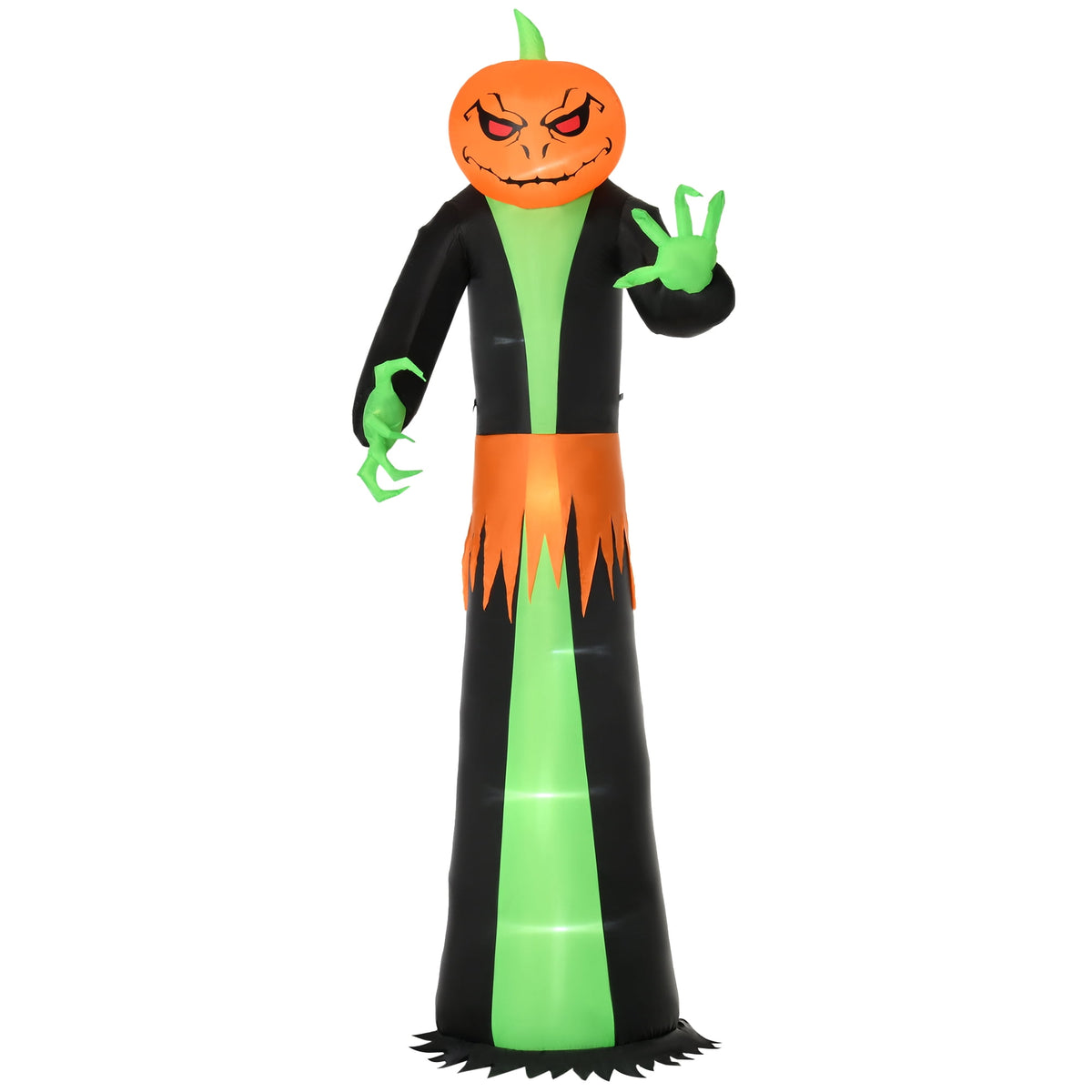 HOMCOM Halloween Inflatable Pumpkin with LED Lights for Garden Indoor Outdoor